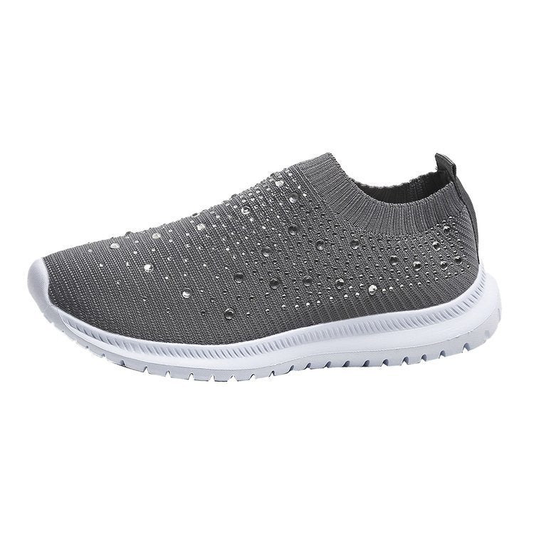 Buy Haforever Women's Fashion Glitter Sparkly Bling Light Color Sneakers  Tennis Casual Sneakers Slip On Shoes at Amazon.in