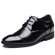 Microfiber Leather Non Slip Pointed Toe High Heel Classical Business Dress Mga Sapatos na Panlalaki