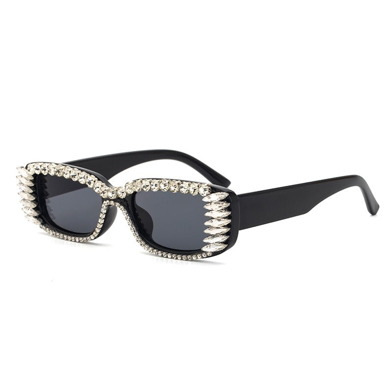 Foster Grant Women's Bedazzled Frame Black Cat Eye Sunglasses - Walmart.com