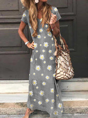 daisy-print-v-neck-short-sleeve-casual-loose-women-maxi