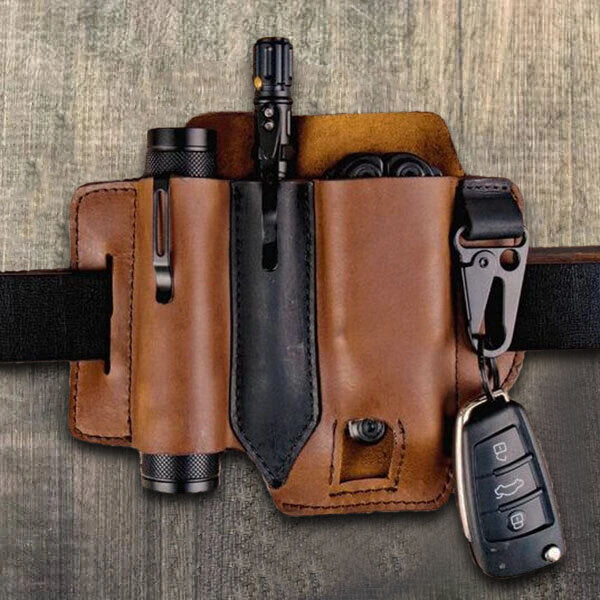Leather Phone with Belt Clip Sheath Pocket Carrying Pouch Waist Bag coffee