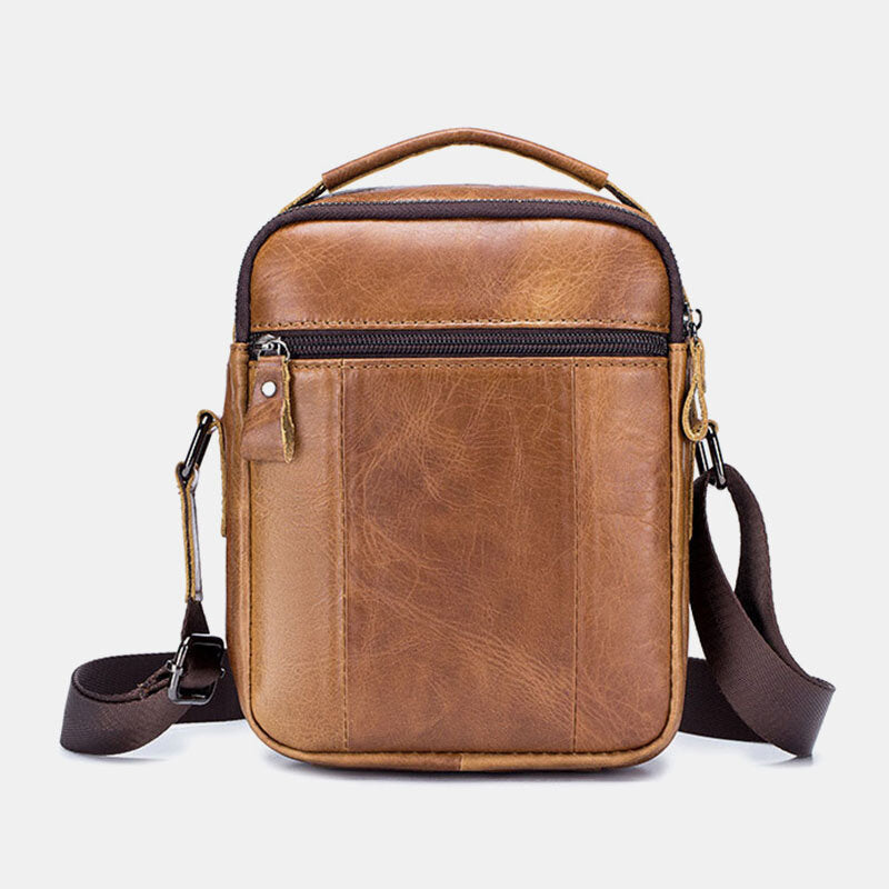 Bolo Genuine Leather Tan Saddle Crossbody Purse Bag w/ Front Wallet Pocket  NWT | eBay