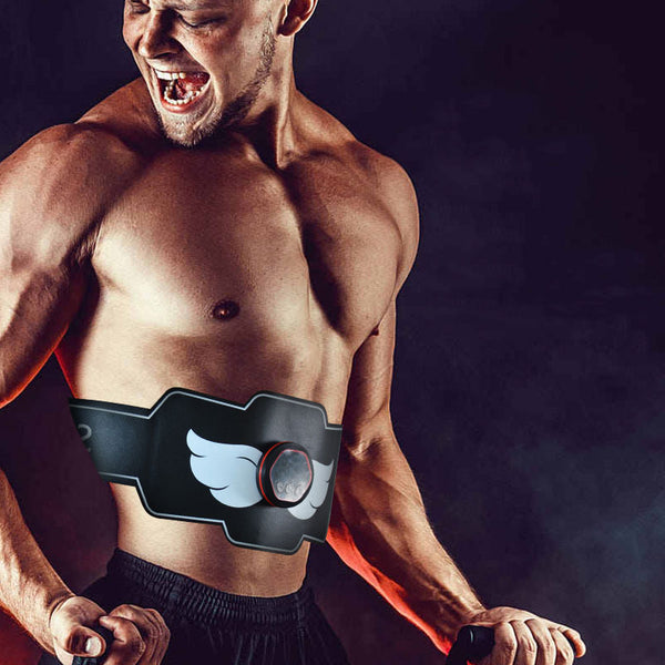 Smart EMS Entrenamiento muscular abdominal Estimulador de abdominales Fitness Cinturón de ejercicios para el hogar