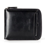 Couples Wallet Vintage PU Leather Short Zipper Card Holder Vertical Horizontal Wallets