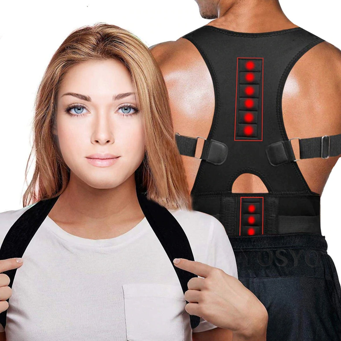 Full Back Posture Corrector Brace Shoulder Back Support Belt for Male  Female Braces and Supports Belt