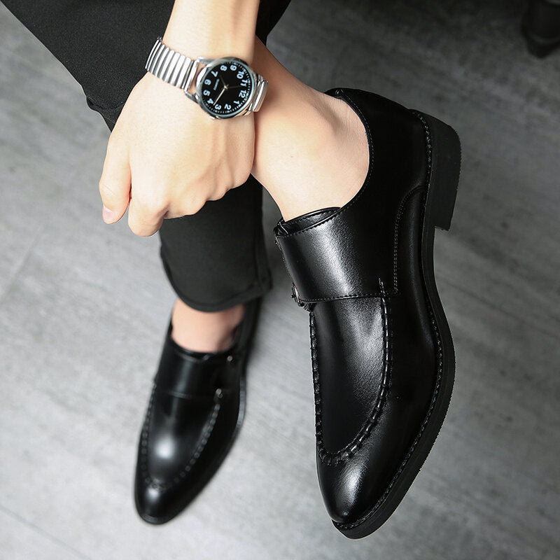 Urban Type Metal Buckle Slip Onmal Business Casual Men Dress Shoes – Come4Buy eShop