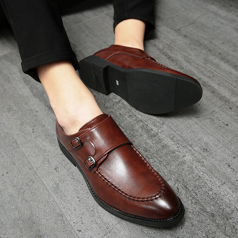 Urban Type Metal Buckle Slip Onmal Business Casual Men Dress Shoes – Come4Buy eShop