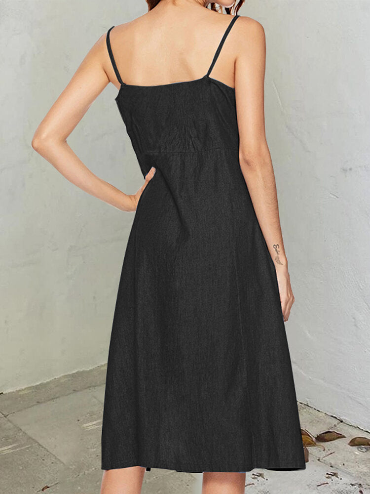 Kaos Sling Denim Kaos Tanpa Lengan Desain Split Midi Wanita Midi – Come4Buy eShop Kaos Sling Denim Kaos Tanpa Lengan Desain Split Midi Wanita Midi – Come4Buy eShop