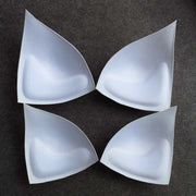 Chusta bikini Trójkątna forma z gąbki na kubek miska Strój kąpielowy z gąbką (biały 20.5 * 15.5 cm)