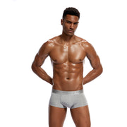 Men's thin section breathable solid color boxer briefs sexy close-fitting high-quality sexy boxer shorts