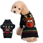 Suéter de Natal para animais de estimação cervo com nariz vermelho roupas de inverno - Come4Buy eShop
