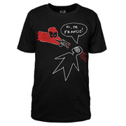 Deadpool Comics Xiaojian hi i am franis surrounding black T-shirt - Come4Buy eShop