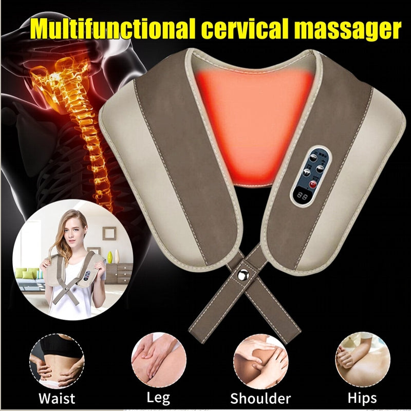 AAGNA Cervical Massage Shawls Power Drum Massage For Neck & Shoulder For  Men & Women 