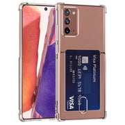 עבור Samsung Galaxy Note20 TPU נרתיק מגן שקוף עם כרטיס