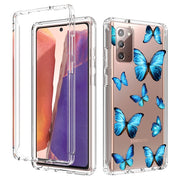 For Samsung Galaxy Note20 2 in 1 High Transparent Painted Shockproof PC + TPU Protective