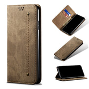 For Xiaomi Mi 11 Denim Texture Casual Style Horizontal Flip Leather Case with Holder  Card