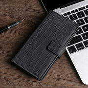 For Samsung Galaxy S21+ 5G Skin Feel Crocodile Texture Magnetic Clasp Horizontal Flip PU Leather