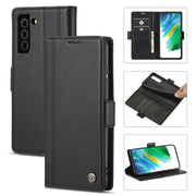 For Samsung Galaxy S21+ 5G LC.IMEEKE Magnetic Buckle PU + TPU Horizontal Flip Leather Case with