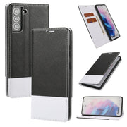 For Samsung Galaxy S21+ 5G Cross Texture Magnetic Horizontal Flip Leather Case with Card Slots