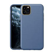 Pro iPhone 11 Electroplating Leather Texture PC + TPU Shockproof Case