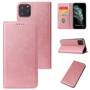 For iPhone 11 Calf Texture Magnetic Horizontal Flip Leather Case with Holder  Card Slots