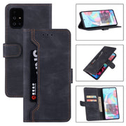 For Samsung Galaxy Note20 Reverse Buckle Horizontal Flip PU Leather Case with Holder  Card