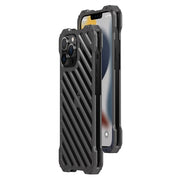 For iPhone 12 R-JUST RJ-50 Hollow Breathable Armor Metal Shockproof Protective Case