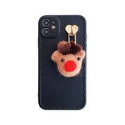 For iPhone 12 Elk Pendant Wave TPU Case