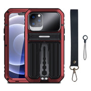 For iPhone 12 Armor Shockproof Splash-proof Dust-proof Phone Case with Holder