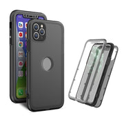 For iPhone 12 Skin Feel 360 Degrees Full Package PC + TPU Combination Phone Case