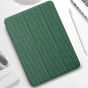 For iPad Mini Mutural YASHI Series Cloth Pattern Texture Horizontal Flip Tablet Case