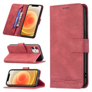 For iPhone 13 Magnetic Clasp RFID Blocking Anti-Theft Leather Case with Holder  Card Slots