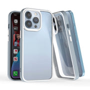 Para iPhone 13 3 em 1 TPU bicolor + capa de telefone acrílica à prova de choque