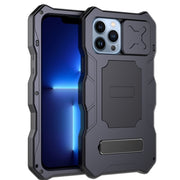 For iPhone 12 Camshield Shockproof Waterproof Dustproof Metal Case with Holder