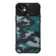 For iPhone 13 Camouflage Sliding Camshield TPU Phone Protective Case