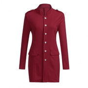 Womens Jackets And Coats 2019 Fashion Simple Office Lady Lapel Suit Coat Long-Sleeve Jacket Button Coat Trench Coat Female-Women Jacket-Come4Buy eShop