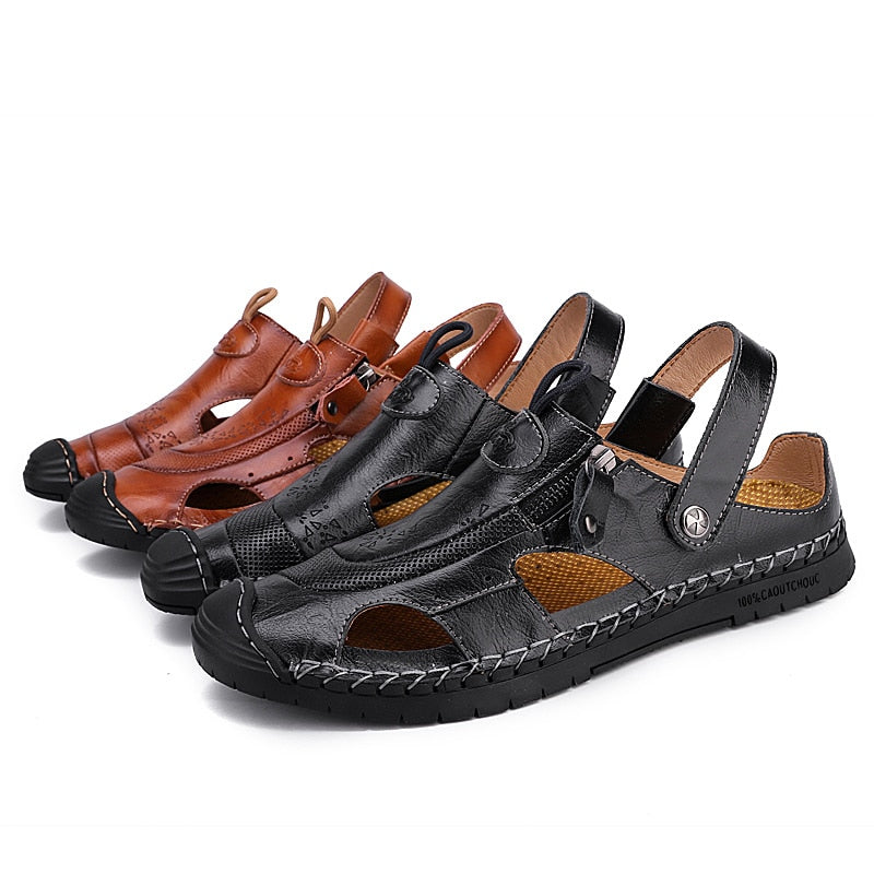 Mens Penny Loafers Comfort Beach Sandals Outdoor Sneaker Flip