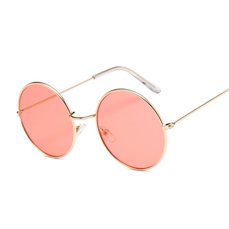 LotFancy Round Sunglasses for Female Adult Women, Pink Mirrored, 55mm -  Walmart.com