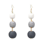 New tassel earrings fashion women statement pom pom Earrings for women hoop earrings-EARRINGS-Come4Buy eShop