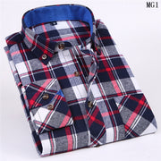 Camisa de algodón de manga longa para homes - Come4Buy eShop