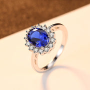Cincin Batu Permata Pernikahan Biru Safir - Come4Buy eShop