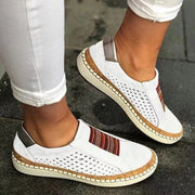 Sneakers Women Shoes Slip On Hollow Out Women's Flats Ladies Loafers Casual Woman Vulcanized Shoes Sewing Female Fashion