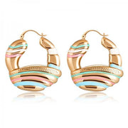 妇女的结婚戒指耳环几何波西米亚风圆形派对印度耳环时尚饰品新年礼物-耳环-Come4Buy eShop