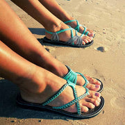 Women Flat Sandals Slip-on Flip Flops Beach Shoes Female Slide
