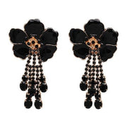 Blomst krystal dingle øreringe Trend mode kvinder vintage smykker erklæring Øreringe til kvinder-ØRERINGE-Come4Buy eShop