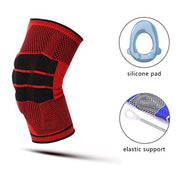 Knee Supports Brace Silicone Pads Support Relieve Arthritis Basketball Volleyball Knee Protector Gym Fitness