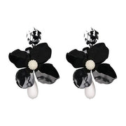 Moda damska duże kwiatowe kolczyki wyraziste kwiatowe kolczyki dla kobiet biżuteria kwiatowe kolczyki-KOLCZYKI-Come4Buy eShop