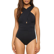 Čiernočervené Sexy Cross Halter dámske plavky jednodielne plavky Čiernočervené Jednodielne dámske plavky Plážové oblečenie Plavky-dámske oblečenie-Poďte4Kúpiť eShop