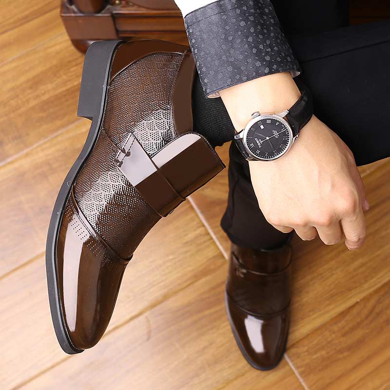 winter formal dress shoes # British Winter Mens Slip On Casual Business Formal Dress Shoes Brogues NEW