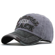 Sombrero de hombre de hueso lavado Gorras Letter Black Caps - Come4Buy eShop